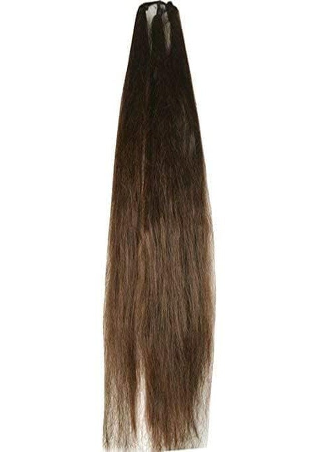ريتزكارت وصلات شعر تشوتي طويلة صناعية للنساء، 3 طبقات، لون بني فاتح، عبوة واحدة. الطول: 27 بوصة - Image 3
