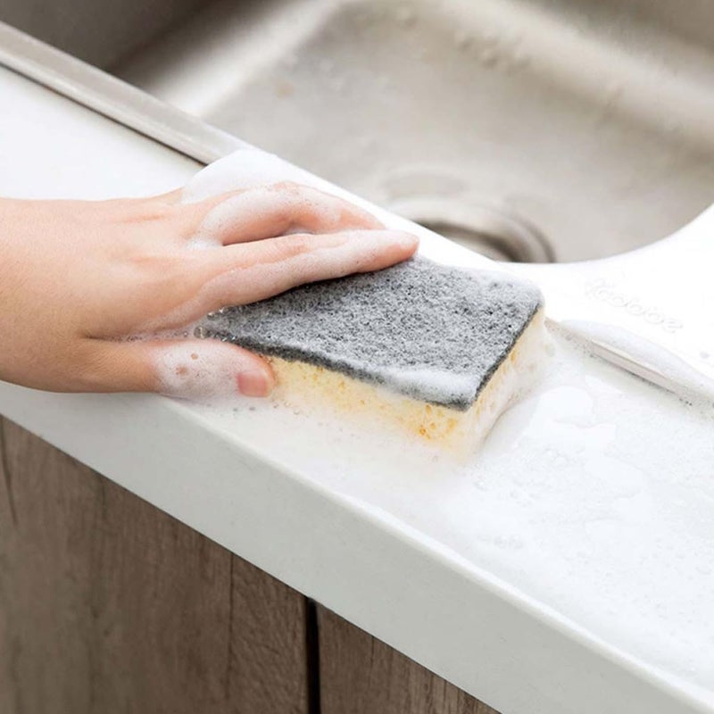 Double Sided Kitchen Cleaning Sponge Scrubber Non Scratch Dish Washing Tool 12 Pack - Image 5