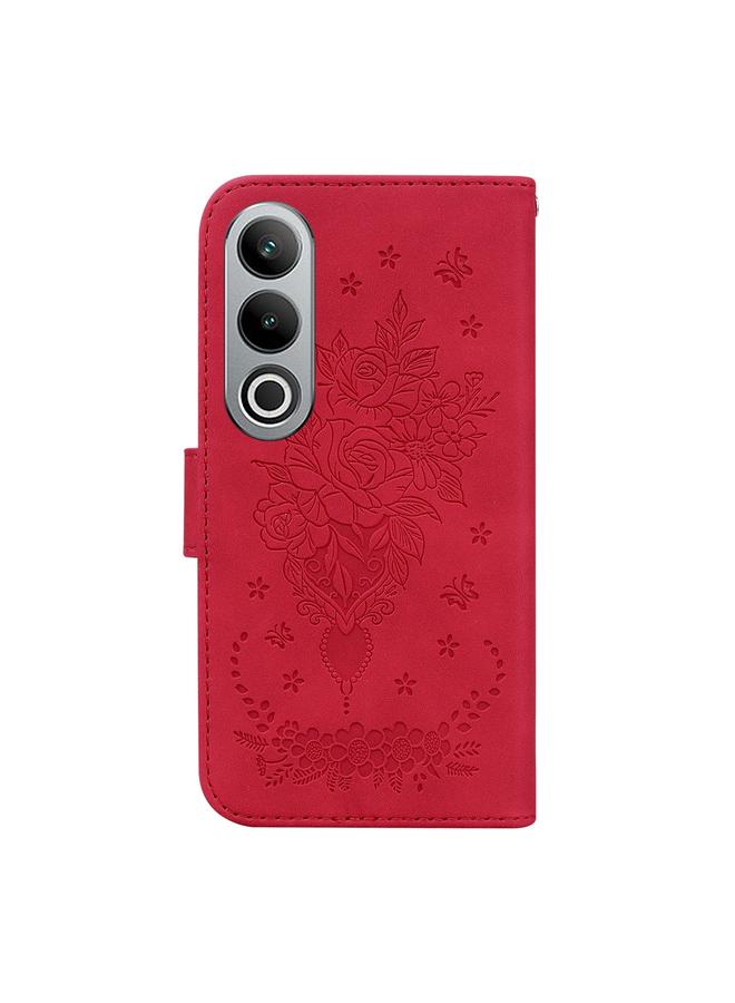 S-TOP Case For OnePlus Nord CE4 5G Butterfly Rose Embossed Leather Phone Case - Image 3