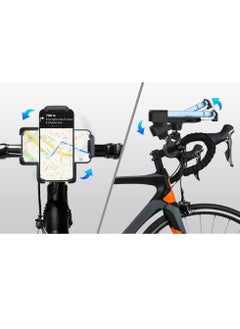 Generic Bike Motorcycle Phone Mount Holder For ATV/Bicycle/Stroller/Scooter With Security Lock Non-Slip Anti-Shake Handlebar Clamp Fit IPhone 13 Pro Max / 12 Pro Max / 11  - Image 4