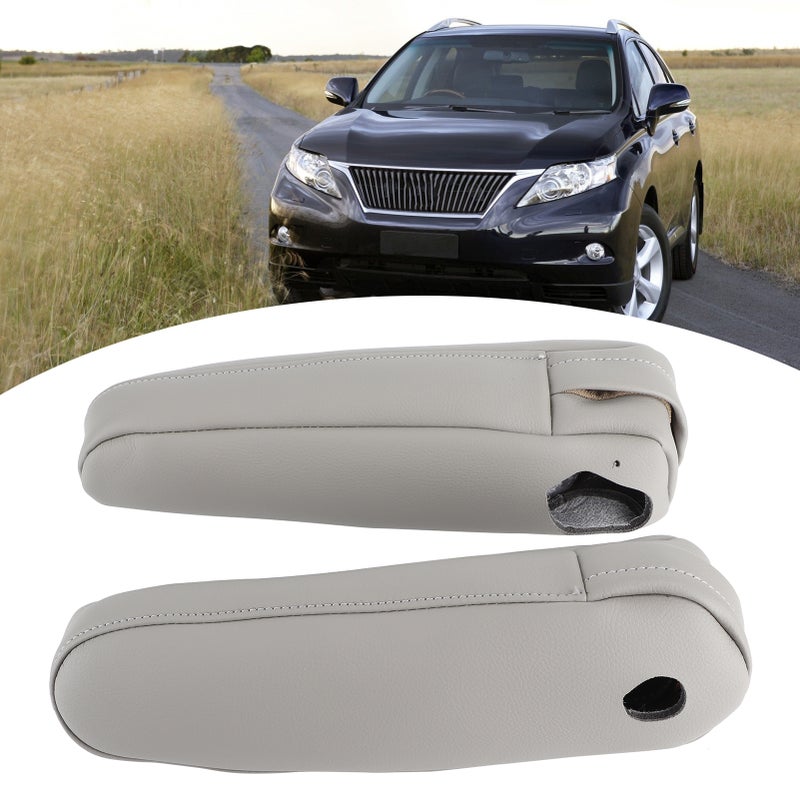 2 قطعة غطاء تانة أجندة مقعد سيارة من الجلد الاصطناعي لسيارة Lexus RX 300 330 350 للسنوات 2003-2009 - لون رمادي - Image 5