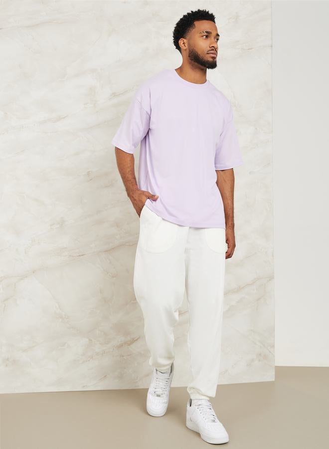 Styli Styli Eco-Earth Oversized Terry Jogger With Panel Pocket  - Image 1