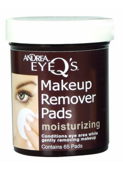 Andrea Andrea Eye Q's Moisturizing Eye Makeup Remover Pads, 65-Count (Pack of 3) 