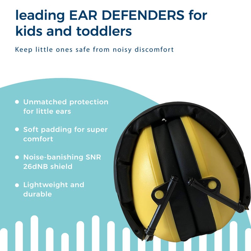 BANZ Kids Headphones â€“ Hearing Protection Earmuffs for Children â€“ Adjustable Headband to fit All Ages â€“ Protect Kids Ears â€“ Block Noise â€“ Fireworks â€“ Sporting Events â€“ Concerts â€“ Movies (Yellow) - Image 3