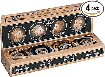 Dear Barber MINI HAIR STYLING COLLECTION GIFT SET TravelSized Hair Styling Kit for Men Includes Fibre Mattifier Shaping Cream Strong Hold Pomade For Men 4x 20ml - Image 1