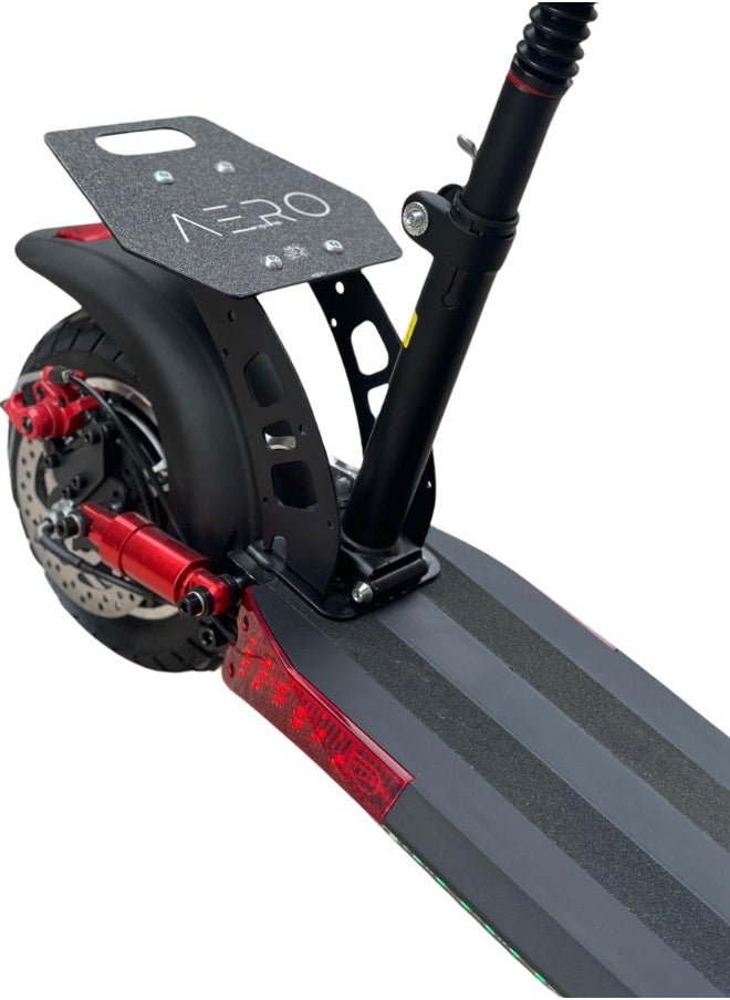 Z2 Pro Powerful Electric Scooter With Seat, E10, 48V, Foldable, Front & Side Led lights, RGB, Bluetooth Speakers, 1 Year Warranty, Anti-Theft, Black