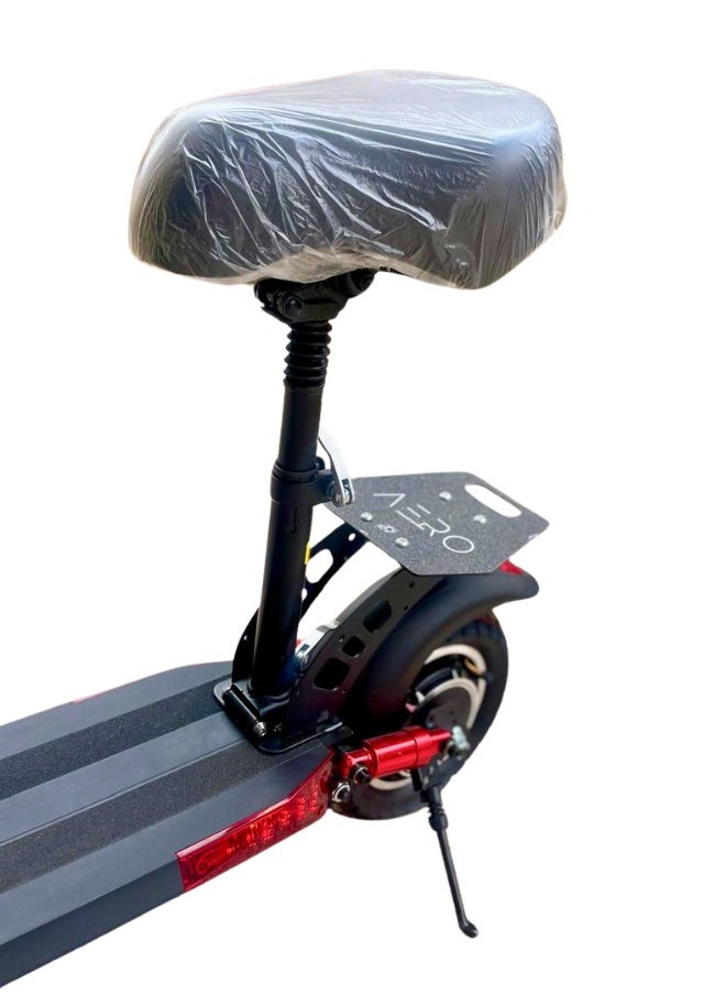 Z2 Pro Powerful Electric Scooter With Seat, E10, 48V, Foldable, Front & Side Led lights, RGB, Bluetooth Speakers, 1 Year Warranty, Anti-Theft, Black