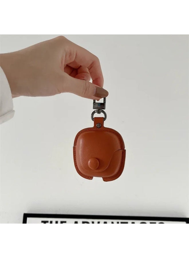 Loquat Protective Sleeve For Vivotwsair2 Vivotwsairpro Soft Leather Case Iqootwsair2 Protective Shell-Color:Brown Leather Protective Cover 【without Lanyard】】-Model:vivo Tws A1/ Vivo Tws A1 Pro - Image 1