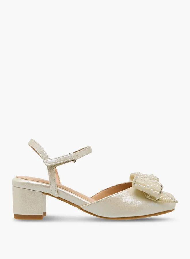 Celeste WHITE Girls Block Heel Sandals for Women | Best Price UAE