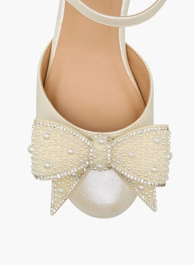 Celeste WHITE Girls Block Heel Sandals for Women | Best Price UAE