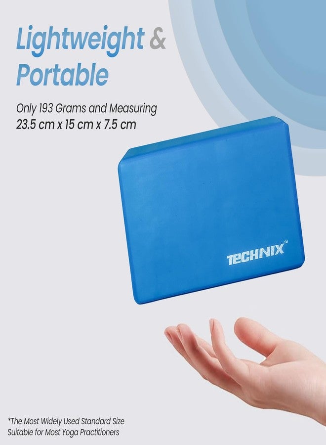 Technix 8907313001446 Foam Yoga Block (Blue) - Image 2