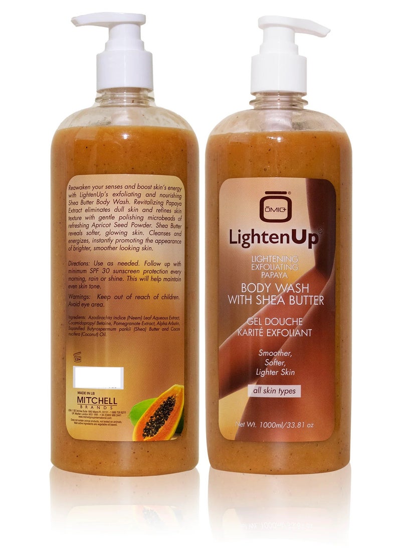 Exfoliating Papaya Body Wash With Shea Butter 1000 ML