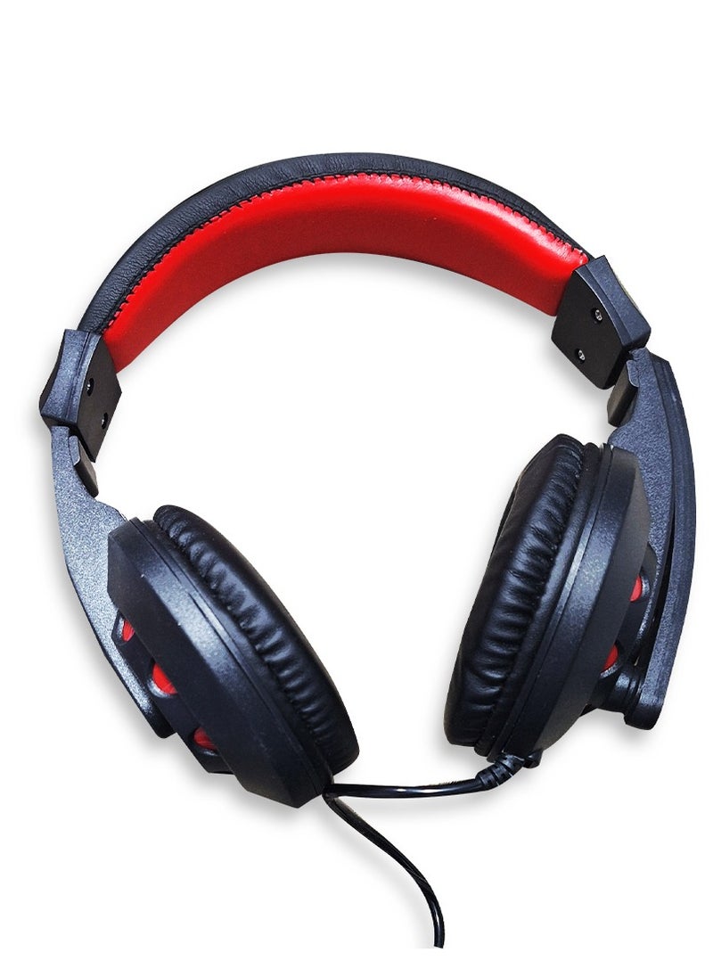 Generic - X1 Wired 3.5mm Stereo Sound Headphone Computer Gaming Headphone with Adjustable Microphone Boom & Powerful Bass Sounds - Image 1