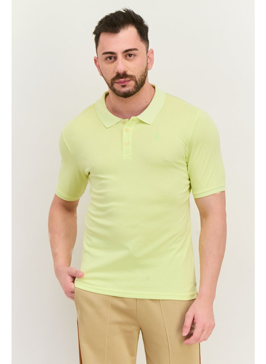 Men Sportswear Fit Short Sleeves Outdoor Polo Shirt, Lime - pzsku/ZFA0004B1CCB0C415B6FBZ/45/_/1737643046/c7775db8-57de-4ffa-bf95-d3971bfb09c7