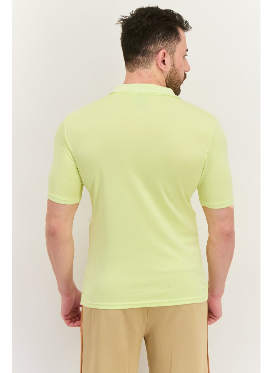 Men Sportswear Fit Short Sleeves Outdoor Polo Shirt, Lime - pzsku/ZFA0004B1CCB0C415B6FBZ/45/_/1737900593/f476d244-27aa-4147-9fb3-2b478d4244fb