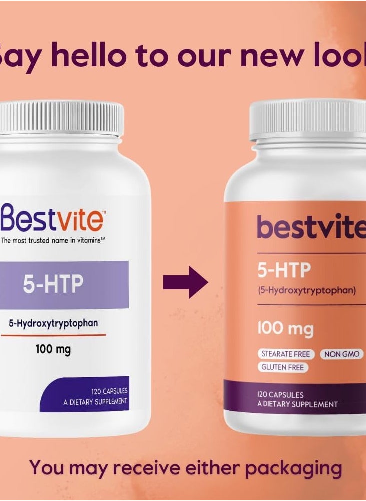 BESTVITE 5-HTP 100mg (240 Capsules) (120 x 2) - No Stearates or Flow Agents - Gluten Free - Non GMO - pzsku/ZFA0023AAD9D299EB1BD9Z/45/_/1739421997/cfc5b9c8-2d40-499d-ae7c-643ad69f0649