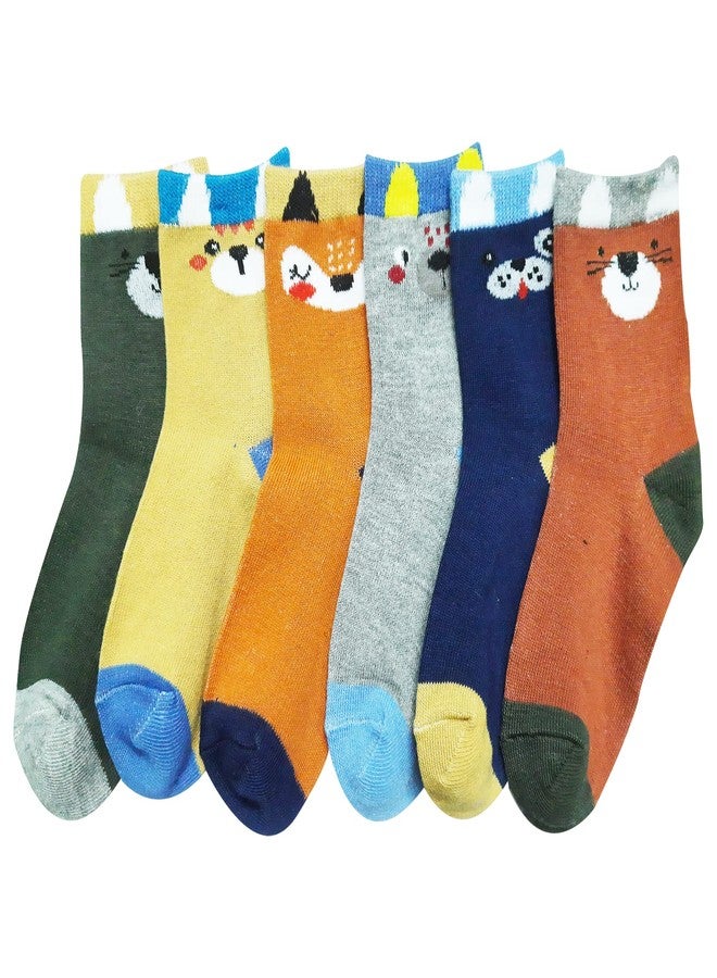 Missby® Kid's Age-wise Cotton Cartoon Socks - (Random Design Sets) - Pack of 6 Pairs (2years - 5years) - Image 5