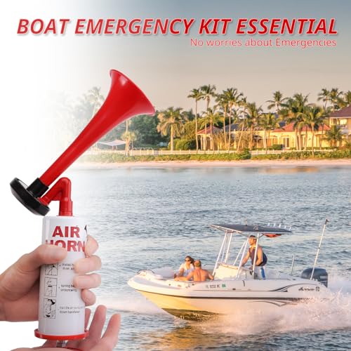 FARBIN Marine and Sports Pump Air Horn,Loud Sound Handheld Signal Boat Horn,Personal Safety Horn Alarm,for Boating,Sports Events,Parties, Birthdays, Games, Camping, Graduation, Aggressive Animals - Image 4