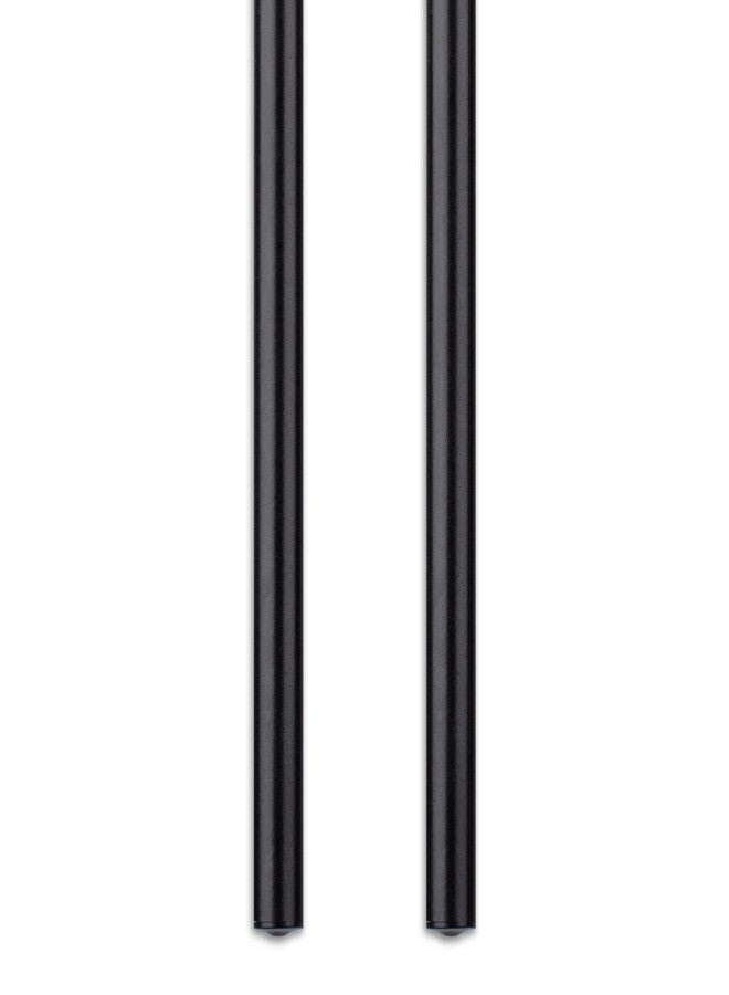 EverTrack Curtain Wand - Aluminum Curtain and Drapery Pull Rod with Stainless Steel Hardware for Curtains, Draperies, and Room Divider Curtains - 36 Inches, Metallic Black - Pack of 2 - Image 2