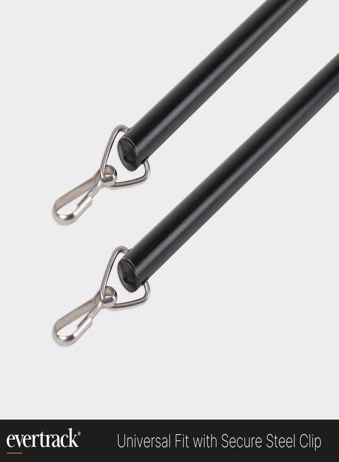 EverTrack Curtain Wand - Aluminum Curtain and Drapery Pull Rod with Stainless Steel Hardware for Curtains, Draperies, and Room Divider Curtains - 36 Inches, Metallic Black - Pack of 2 - Image 4