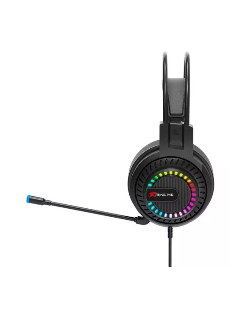 XTRIKE ME سماعة ألعاب HP-318 مع صوت محيطي ستيريو وإضاءة RGB - Image 4