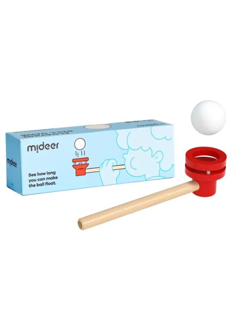 MiDeer Floating Ball Game – Red | Indoor STEM Activity Toy for Kids & Family | Learn Bernoulli’s Principle | Breath-Control Challenge for Dexterity & Physics Learning | Ages 3+ - Image 1