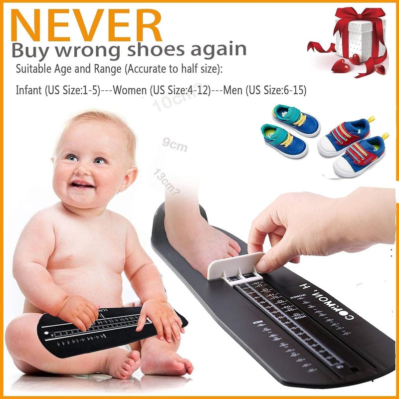 COMMON'H Shoe Measuring Device Shoe Sizer Foot Measurement Device Shoe Feet Ruler Sizer Buy Shoes Online - Image 2