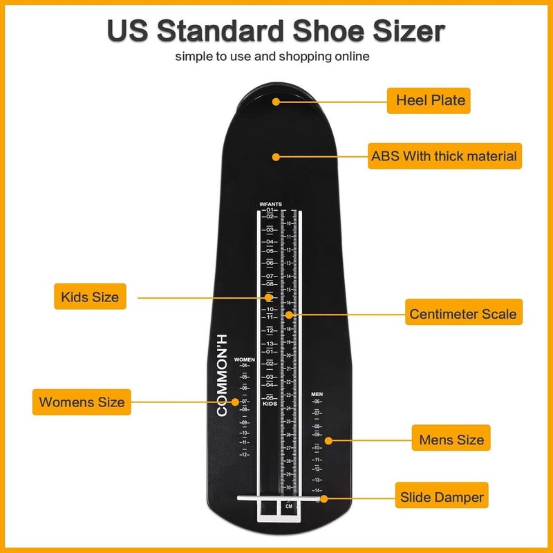 COMMON'H Shoe Measuring Device Shoe Sizer Foot Measurement Device Shoe Feet Ruler Sizer Buy Shoes Online - Image 5