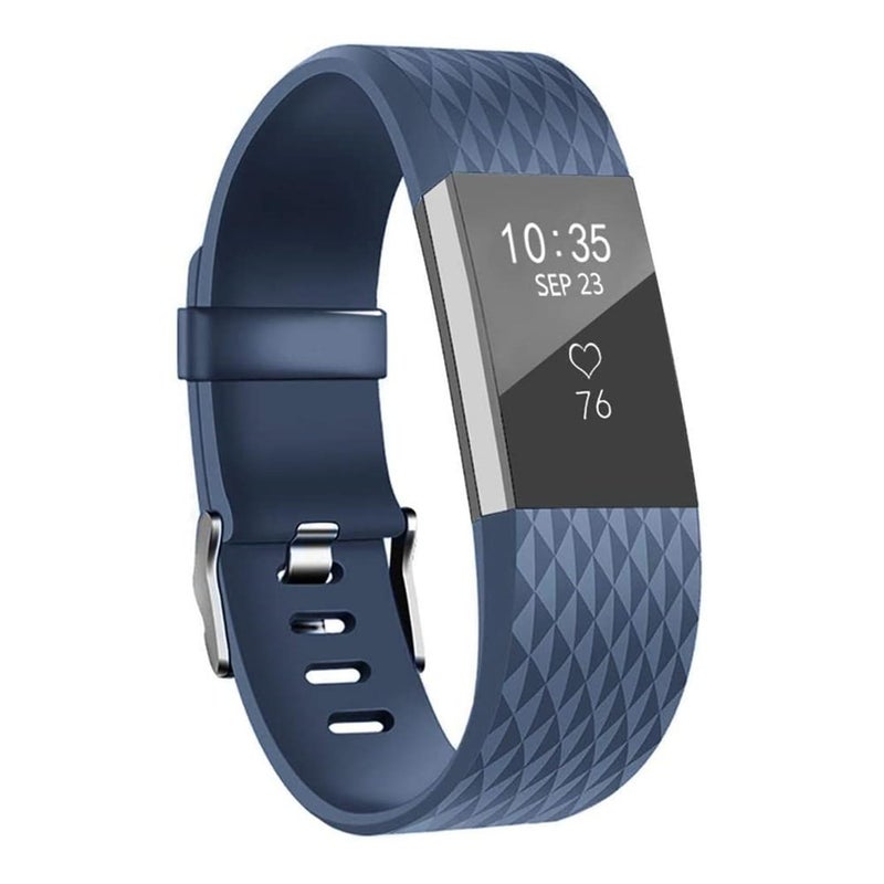 eWINNER For Fitbit Charge 2 Sport Smart Watch Replacement Band, Adjustable Classic Silicone Strap for Men Women - Image 1