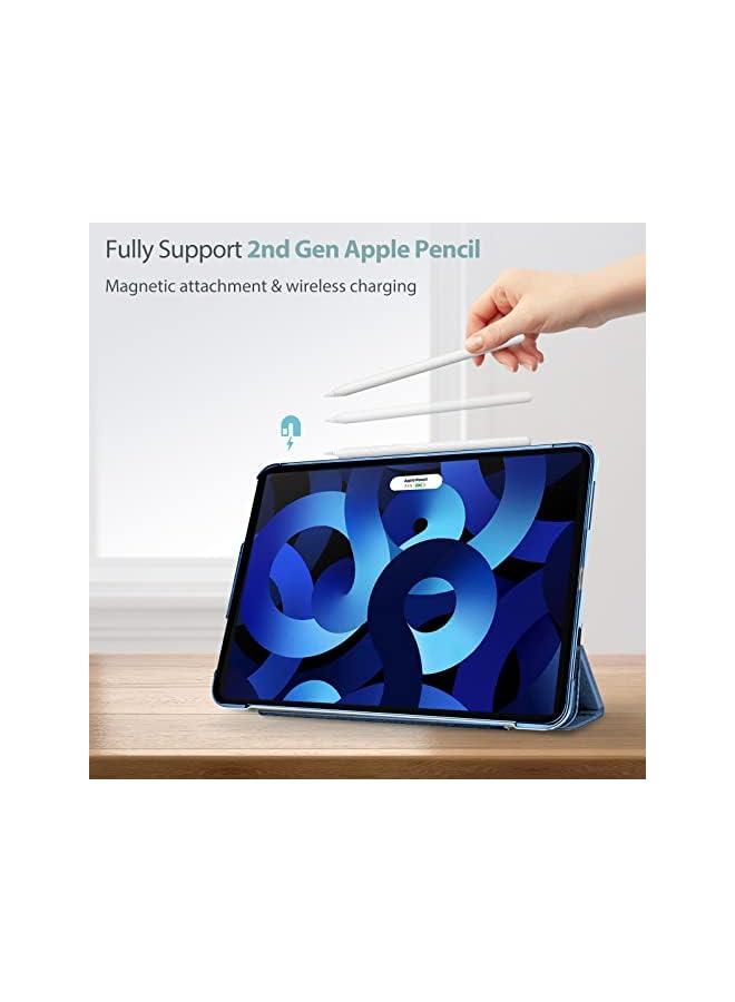 Procases iPad Air 5/Air 4 Case 10.9" 2022 2020, Slim Stand Hard Back Shell Protective Smart Cover Cases for iPad Air 5th/iPad Air 4th Generation -Blue - Image 3