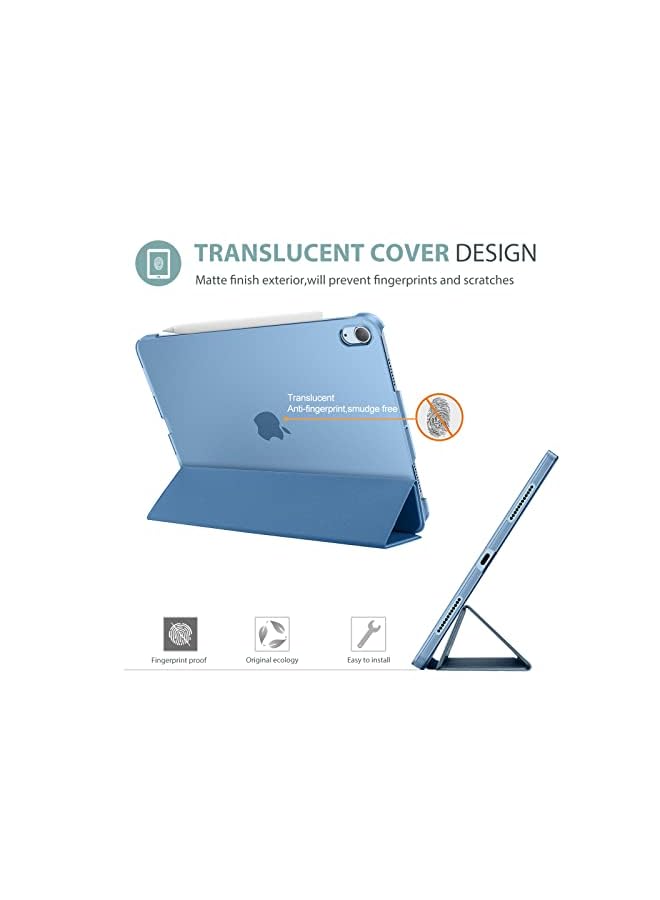 Procases iPad Air 5/Air 4 Case 10.9" 2022 2020, Slim Stand Hard Back Shell Protective Smart Cover Cases for iPad Air 5th/iPad Air 4th Generation -Blue - Image 4