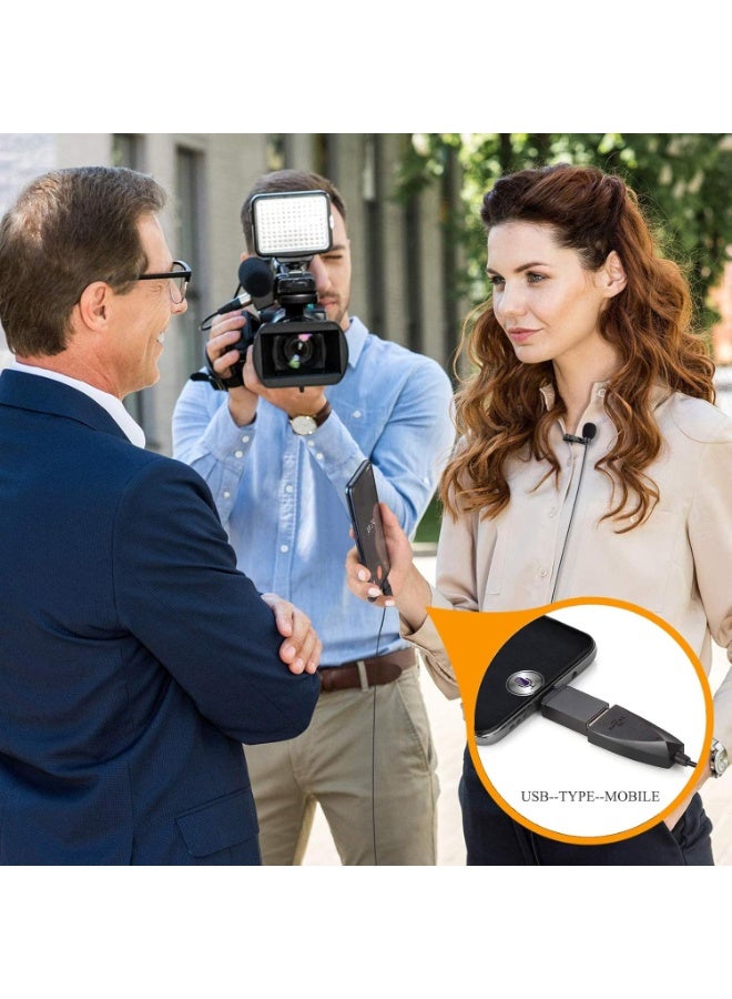 USB-C Lavalier Microphone – Clip-On Condenser Lav Mic for Android, Laptops, MacBook, PS4 – Plug & Play for Video Recording & Streaming - Image 3