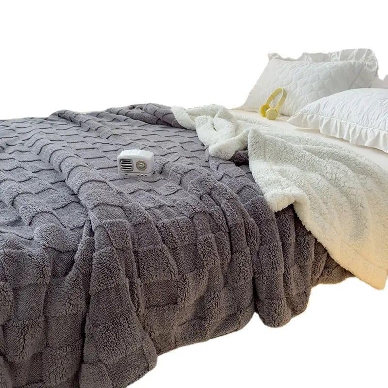Butterthief Cozy Super Soft Warm Double Layered Kids Sherpa Blanket All Season Baby Blanket for Winter Toddlers Boys & Girls 1-6 Years (Size -100 x 150cm) (Dark Grey) - Image 3
