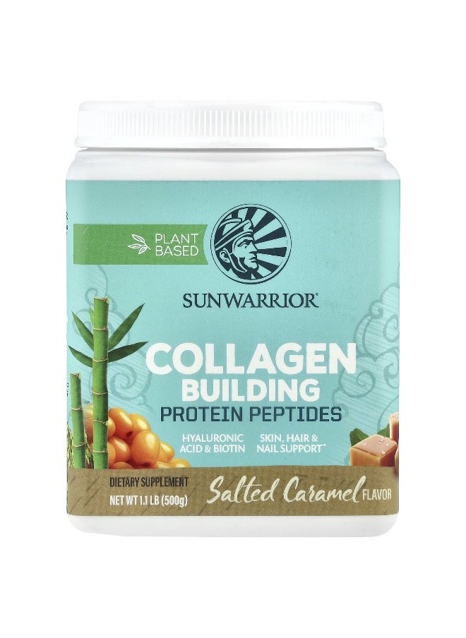 Sunwarrior - Sunwarrior, Collagen Building Protein Peptides, Salted Caramel, 1.1 lb (500 g) - Image 1