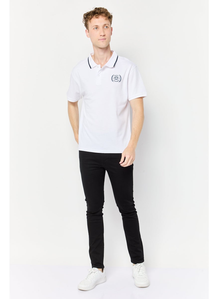 Paul Frank Men Regular Fit Graphic Print Short Sleeves Polo Shirt, White  - Image 4