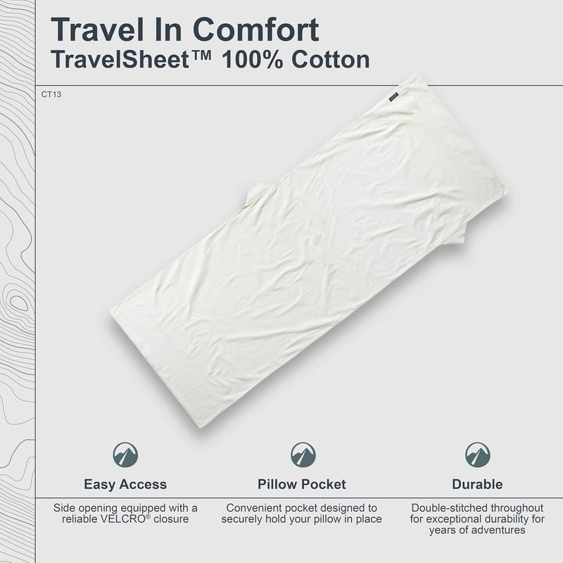 Cocoon - Premium - TravelSheet - - Cotton - Monk's Red - Regular - Image 3