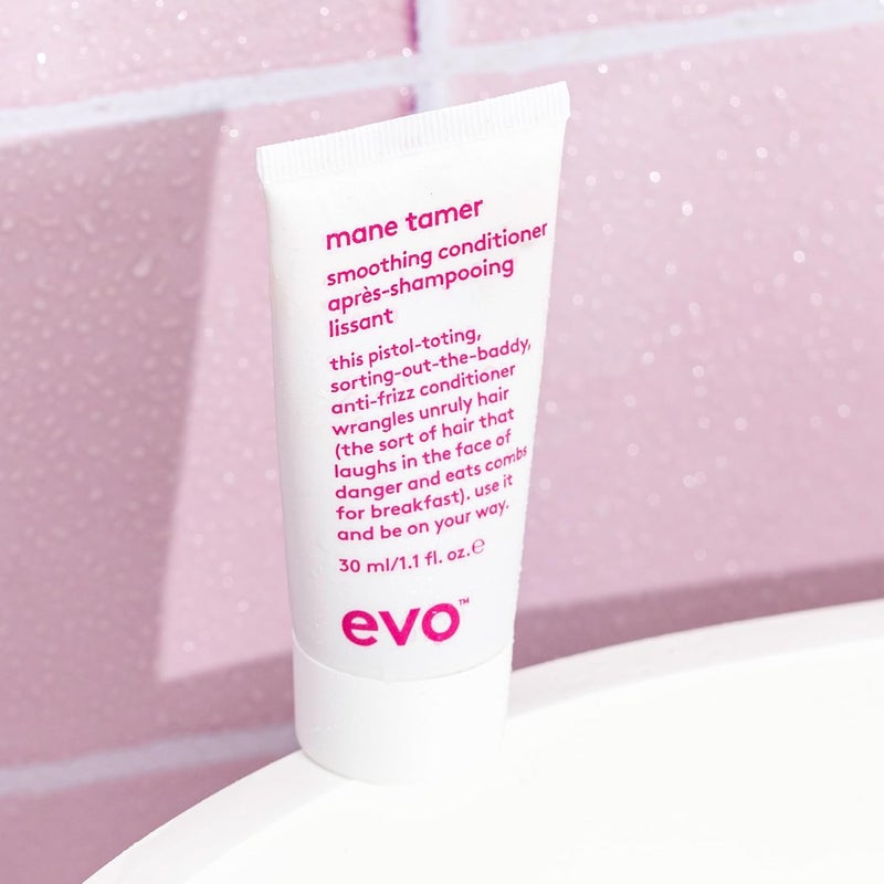 Evo Mane Tamer Smoothing Conditioner  Frizz Control Colour Safe & Humidity Control Hair Product  30 mL Travel Size - Image 1