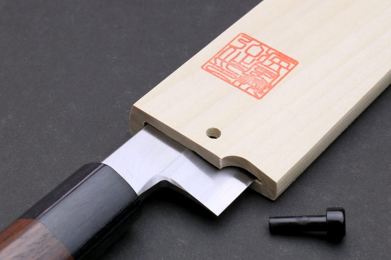 Yoshihiro Natural Magnolia Wood Saya Cover Blade Protector for Yanagi (270mm) - Image 3
