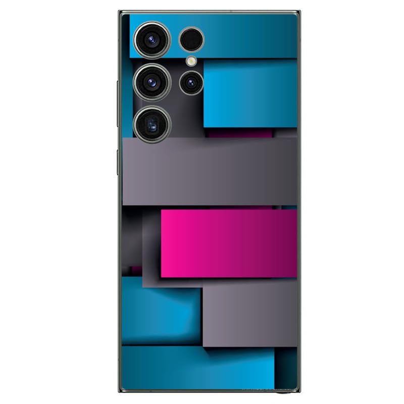 FCS Printed Designer Vinyl Mobile Back Skin Sticker for Samsung Galaxy S24 Ultra| Protects Against Dust, Precision-Fit, Vinyl, Bubble-Free Installation- (New-1) - Image 1