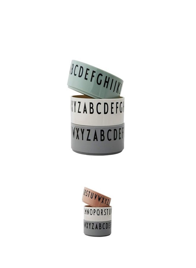 Design Letters Eat & Learn Kids Bowl Tritan Design in Denmark 10 Oz Set of 3| Kid Cereal Bowl BPA Free | Unbreakable Snack Bowl for Baby Feeding | Tableware & Kid Dinnerware, Dishwasher Safe Soup Bowl - Image 2