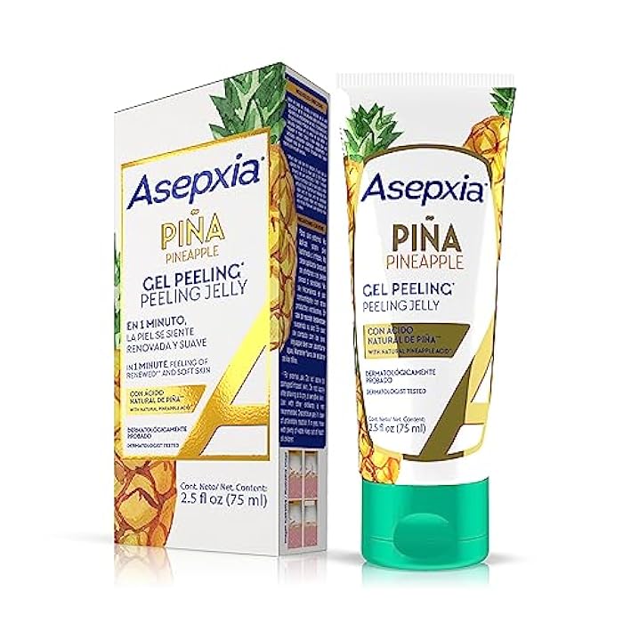 Asepxia Face Peel, Facial Exfoliator Peeling Jelly with Natural Pineapple Enzyme, Non-Abrasive Gentle, Hydrating, Cleansing & Exfoliating Gel-Based Skin Care, 2.5 ounce - Image 1