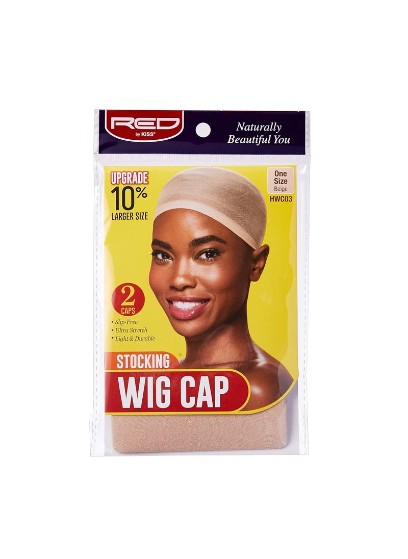 Red by Kiss Red by Kiss Stocking Wig Caps  2PCS Beige 