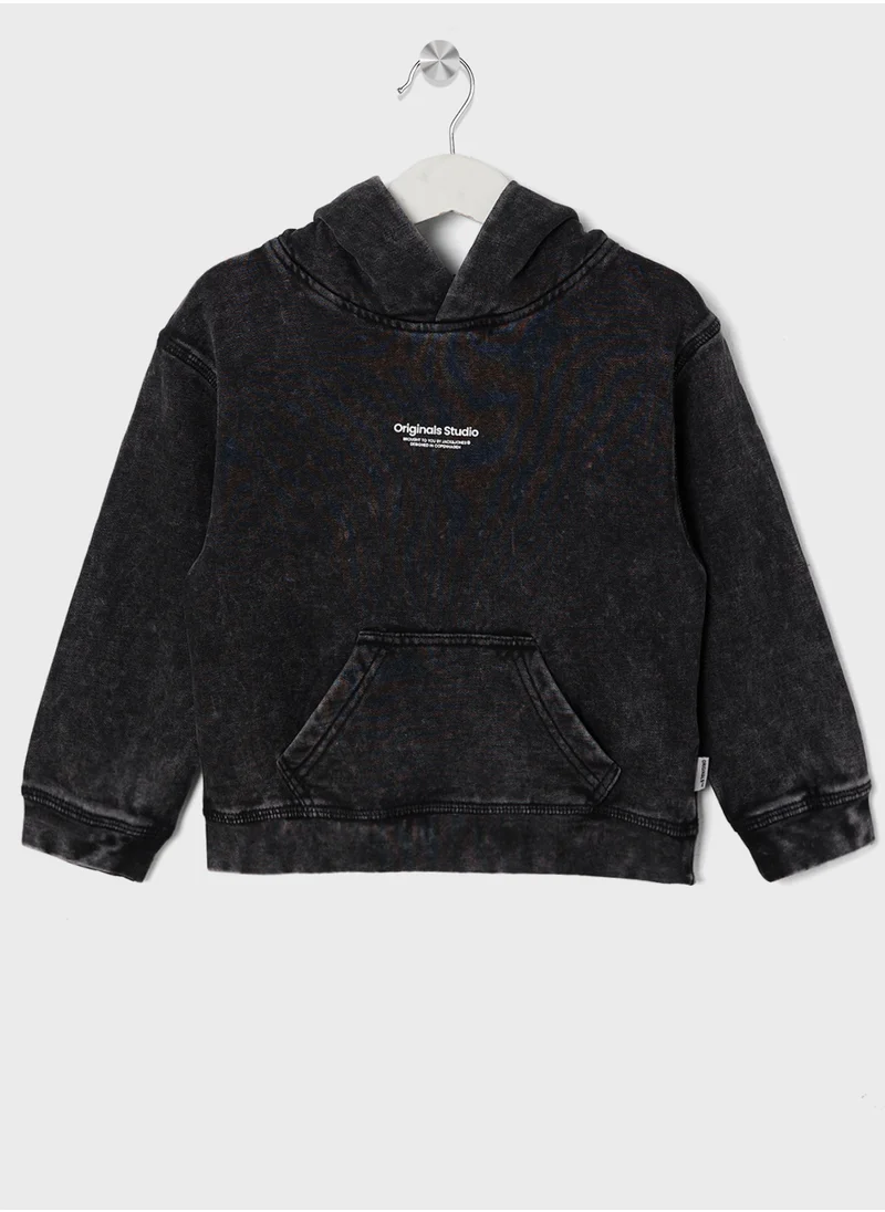 جاك وجونز جونيور Kids Jorvesterbro Wash Logo Hoodie