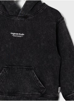 Jack & Jones Junior Kids Jorvesterbro Wash Logo Hoodie  - Image 3