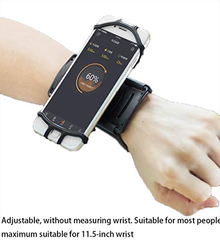 AOSTIHOT Wristband Armband Phone Holder, 360° Rotatable Sports Wristband for iPhone 11 Pro Max XR XS X 8 7 6 6s Plus, Galaxy, Google Pixel,Forearm Armband Phone Holder - Image 4