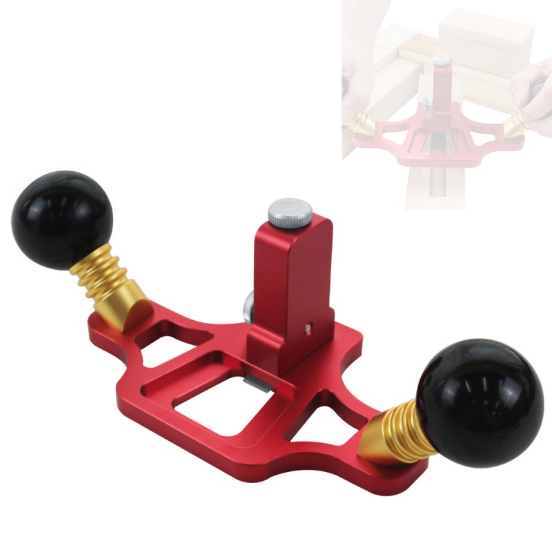 Woodworking Planer Red Premium Aluminum Alloy Adjustable Cutting Thickness - Versatile Multi-functionality Grooving Tool for Fine Carpentry Furniture Making Woodworking Projects - Image 2