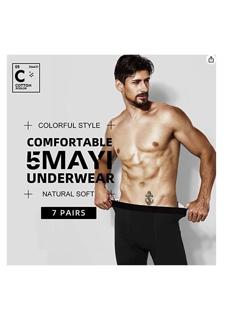 Y&D Natural Feelings Mens Boxer Shorts Soft Cotton Men Pack Breathable Underwear Briefs Size  XL - Image 2