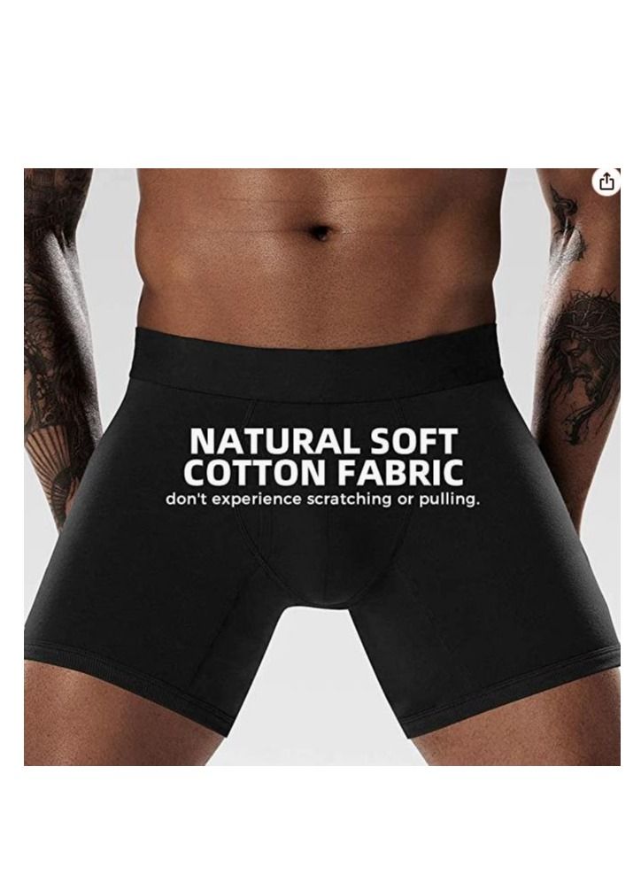 Y&D Natural Feelings Mens Boxer Shorts Soft Cotton Men Pack Breathable Underwear Briefs Size  XL - Image 4