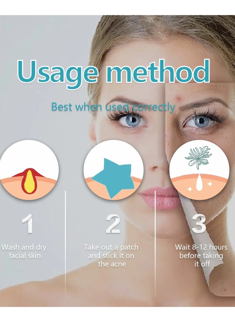 WEST MONTH 216 Pcs Pimple Patch Acne Pimple Patches Star and Heart Shape Acne Patch Treatment Face Pimple Patches Spot Cover Stickers Acne Healing Miracle Patches Acne Care Pimple Patch Absorbing Cover Acne Spot Treatment Stickers - Image 4