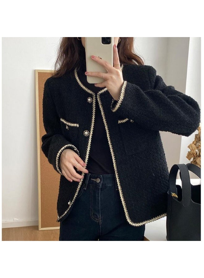 NIBEMINENT Chic Quilted Winter Coat, Petite French StylePicture color Picture color 